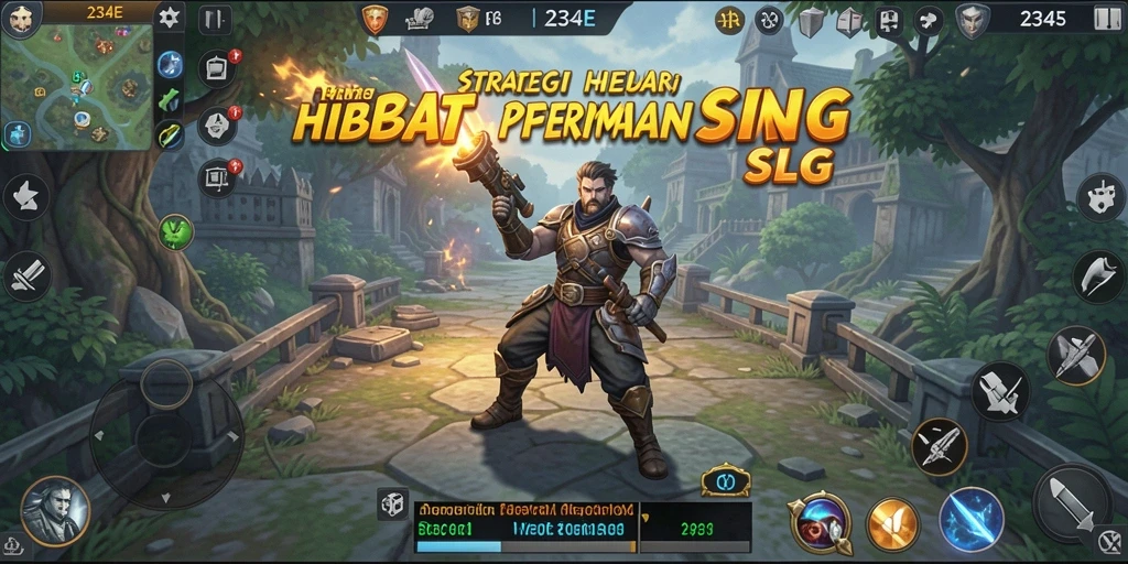 Tampilan gameplay menegangkan dengan strategis dalam 234E.