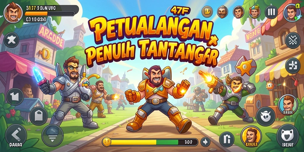 Tangkapan layar gameplay seru di 47F yang menguji kecepatan.