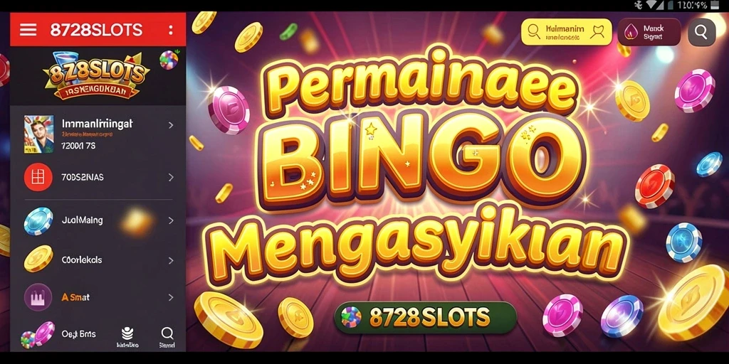 Tampilan gameplay 8728SLOTS yang penuh warna dan menarik.