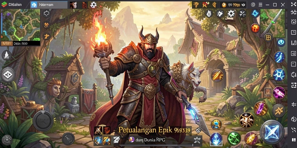 Tampilan gameplay menakjubkan dan mendalam di dunia RPG 9939.