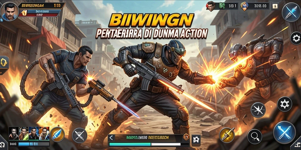 Tampilan gameplay seru di BIWIN dengan pertarungan mendebarkan.