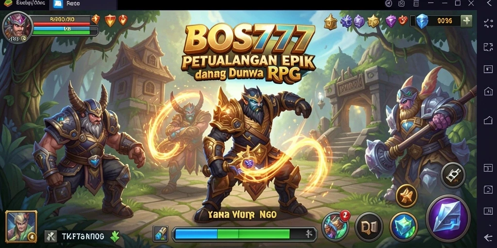 Tampilan utama gameplay RPG yang mendebarkan dan penuh action.