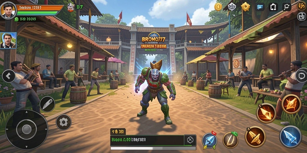 Tampilan gameplay BROMO77 yang seru dan interaktif.