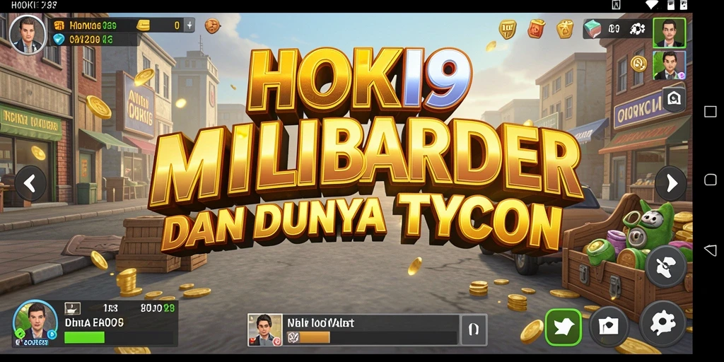 Tampilan gameplay HOKI9 yang memukau dengan aktivitas bisnis yang dinamis.