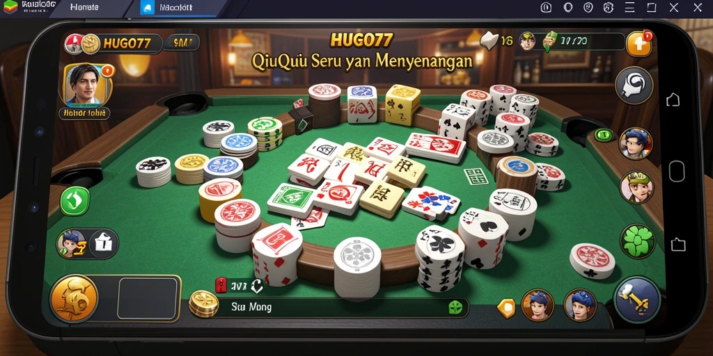 Screenshot HUGO77 menampilkan gameplay seru QiuQiu.