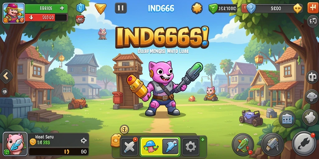 Tampilan gameplay menarik dan adiktif dari IND666.