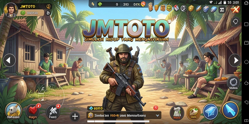Tangkapan layar dari gameplay JMTOTO yang menampilkan aktivitas simulasi yang seru.