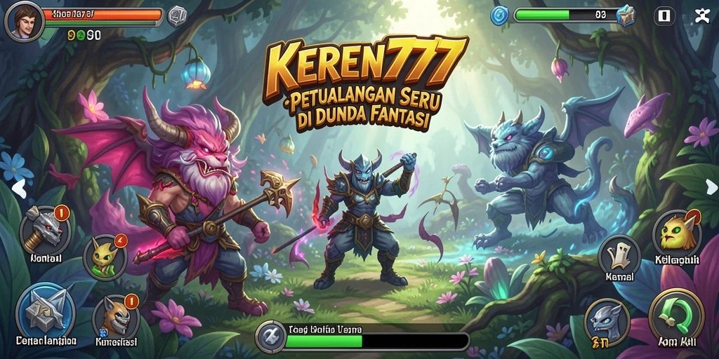 Tangkapan layar gameplay KEREN777 yang menampilkan petualangan seru.