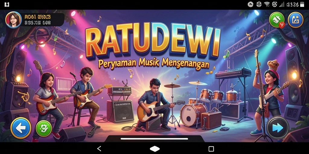 Tampilan gameplay RATUDEWI yang seru dan penuh warna.