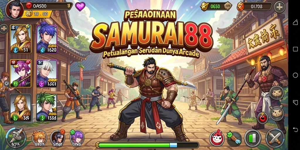 Tampilan gameplay seru SAMURAI88 yang penuh aksi.