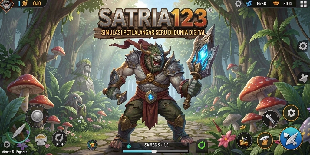 Tangkapan layar menampilkan gameplay seru dalam SATRIA123.