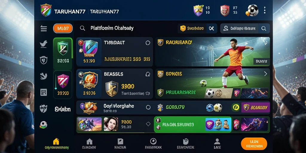 Tampilan gameplay TARUHAN77 yang menarik dan interaktif.