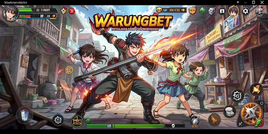 Tampilan gameplay yang menegangkan dan penuh aksi di WARUNGBET.